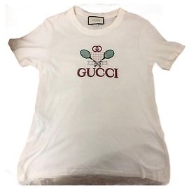 Camiseta Gucci de algodón blanca Blanco