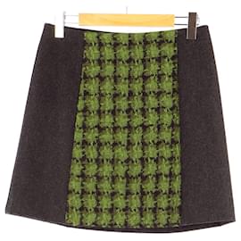 Louis Vuitton-Falda elegante-Verde oscuro