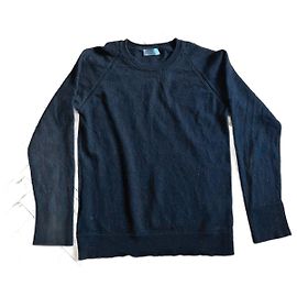 SS07 Dior von Kris Van Assche Schwarzer Wollpullover Schwarz