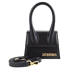 Jacquemus-mini bolsa de couro-Preto