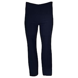 Autre Marque-The Row Navy Blue Front-Seam Viscose Stretch Pants-Blue