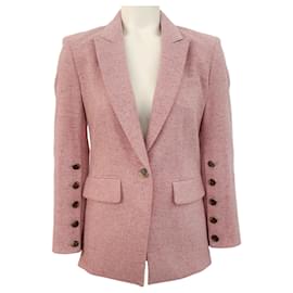 Autre Marque-Veronica Beard – Dicke Jacke aus rosa Wolltweed-Pink