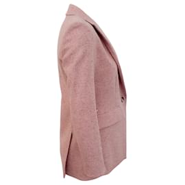 Autre Marque-Giacca Dickey in tweed di lana rosa Veronica Beard-Rosa