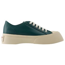 Sneakers Stringate - Marni - Pelle - Verde Verde