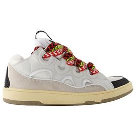 Baskets Curb - Lanvin - Cuir - Blanc Blanc