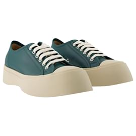 Marni-Lace Up Sneakers - Marni - Leather - Green-Green