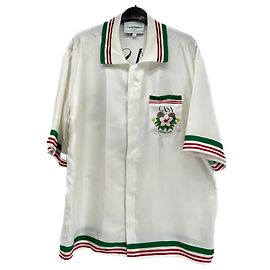 Camisas CASABLANCA T.International M Seda Branco