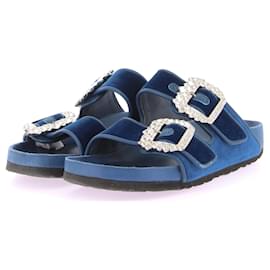 Manolo Blahnik-MANOLO BLAHNIK  Sandals T.EU 37 Leather-Blue
