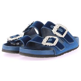Sandali Manolo Blahnik T.EU 37 Pelle Blu