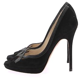 Jimmy Choo-JIMMY CHOO Pumps T.EU 38 Wildleder-Schwarz