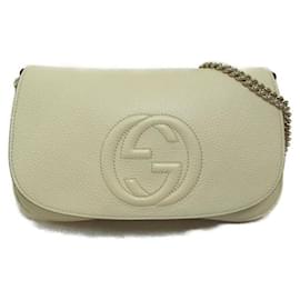 Gucci-Gucci Interlocking G Soho Chain Crossbody Bag Leder Umhängetasche 536224 in gutem Zustand-Andere