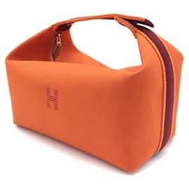 Hermès-Hermes Toile Bride-A-Brac Travel Case Canvas Vanity Bag en excellent état-Autre