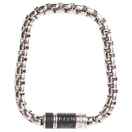 Louis Vuitton-Silver chain bracelet-Silvery