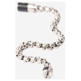 Louis Vuitton-Silver chain bracelet-Silvery