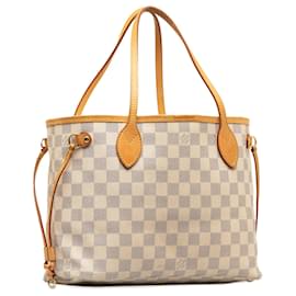 Louis Vuitton-Louis Vuitton Weiß Damier Azur Neverfull PM-Weiß