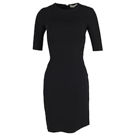 Stella Mc Cartney-Stella McCartney Knee Length Dress in Black Wool-Black