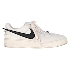 Nike-Nike Air Force 1 x AMBUSH® Phantom Sneakers aus weißem Leder-Weiß