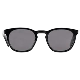 Saint Laurent-Yves Saint Laurent YSL SL 28/F Sonnenbrille aus schwarzem Kunststoff-Schwarz