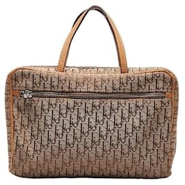 Dior-Dior Oblique Canvas Handbag Canvas Handbag in Good condition-Other