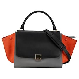 Céline-Celine Leather Trapezoid Handbag Leather Handbag 174683 in Good condition-Other