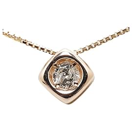 & Other Stories-Andere 18 Karat Gold Diamant Anhänger Halskette Metall Halskette in ausgezeichnetem Zustand-Andere
