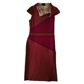 Roberto Cavalli Vestidos Burdeos