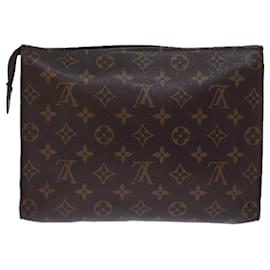 Louis Vuitton-LOUIS VUITTON Monogram Poche Toilette 26 Estuche M47542 LV Auth 71927-Monograma