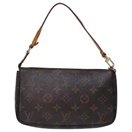 Louis Vuitton-Estuche para accesorios LOUIS VUITTON Monogram Pochette M51980 LV Auth 73181-Monograma