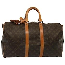 Louis Vuitton-LOUIS VUITTON Monogram Keepall Bandouliere 45 Boston Bag M41418 LV Auth 72823-Monogram