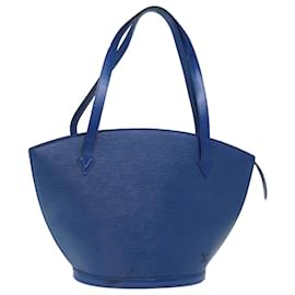 Louis Vuitton-LOUIS VUITTON Epi Saint Jacques Shopping Shoulder Bag Blue M52275 Auth 73208-Blue