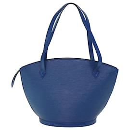 Louis Vuitton-Bolsa de ombro de compras LOUIS VUITTON Epi Saint Jacques Azul M52275 Autenticação 73208-Azul