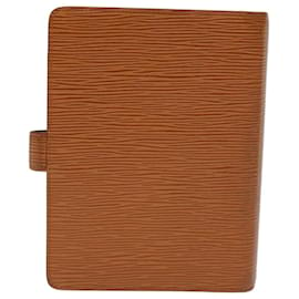 Louis Vuitton-LOUIS VUITTON Agenda Epi MM Funda para agenda diaria Zipangu Gold R20048 LV Auth 71957-Otro