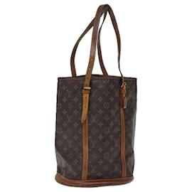 Louis Vuitton-LOUIS VUITTON Monogram Bucket GM Shoulder Bag M42236 LV Auth 71733-Monogram