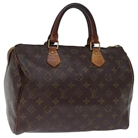 Louis Vuitton-Bolso de mano LOUIS VUITTON Monogram Speedy 30 M41526 LV Auth 73320-Monograma