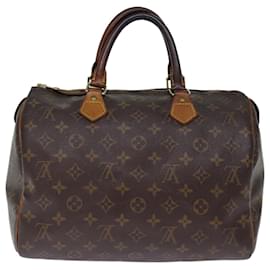 Louis Vuitton-Bolso de mano LOUIS VUITTON Monogram Speedy 30 M41526 LV Auth 73320-Monograma