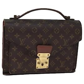 Louis Vuitton-LOUIS VUITTON Monogramm Monceau 28 Handtasche M51185 LV Auth 71979-Monogramm
