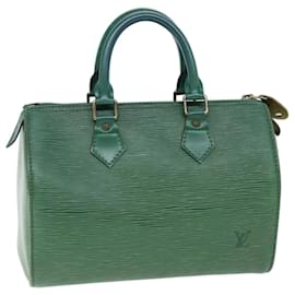 Louis Vuitton-Bolso de mano LOUIS VUITTON Epi Speedy 25 Verde Borneo M43014 LV Auth 73572-Otro