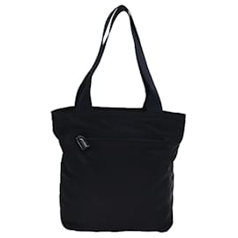 Prada-PRADA Tote Bag Nylon Black Auth bs14046-Black