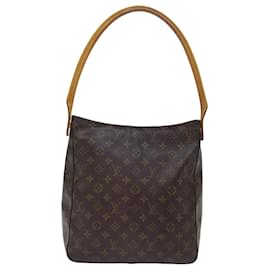 Louis Vuitton-LOUIS VUITTON Monogram Looping GM Shoulder Bag M51145 LV Auth 73302-Monogram