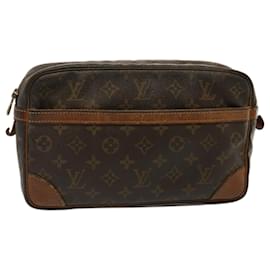 Louis Vuitton-Bolso de mano LOUIS VUITTON con monograma Compiegne 28 M51845 LV Auth 73004-Monograma