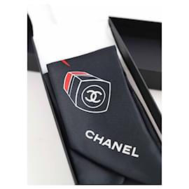 Chanel-Bandeau en soie-Noir