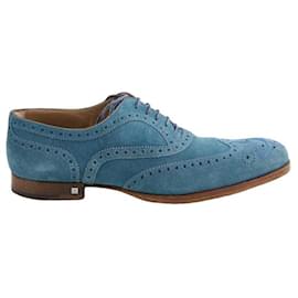 Louis Vuitton-Leather loafers-Blue
