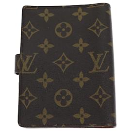 Louis Vuitton-LOUIS VUITTON Monogram Agenda PM Day Planner Cover R20005 LV Auth 73425-Monogramma