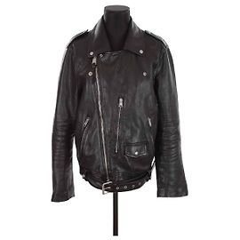 All Saints Veste en cuir Noir