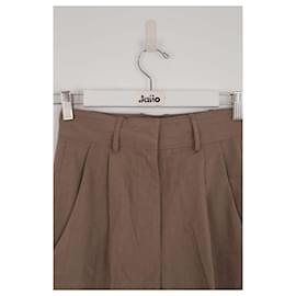 Autre Marque-Wide linen pants-Brown