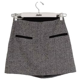 Autre Marque-wool mini skirt-Black