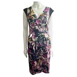 Etro Vestido drapeado multicolor Multicolor