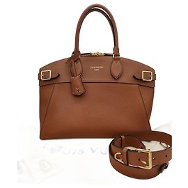 Borsa Louis Vuitton Lock It MM Marrone