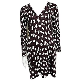 Diane Von Furstenberg-DvF Reina US silk dress with abstract animal pattern-Multiple colors
