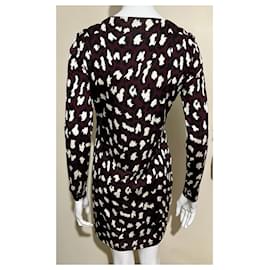 Diane Von Furstenberg-DvF Reina US silk dress with abstract animal pattern-Multiple colors